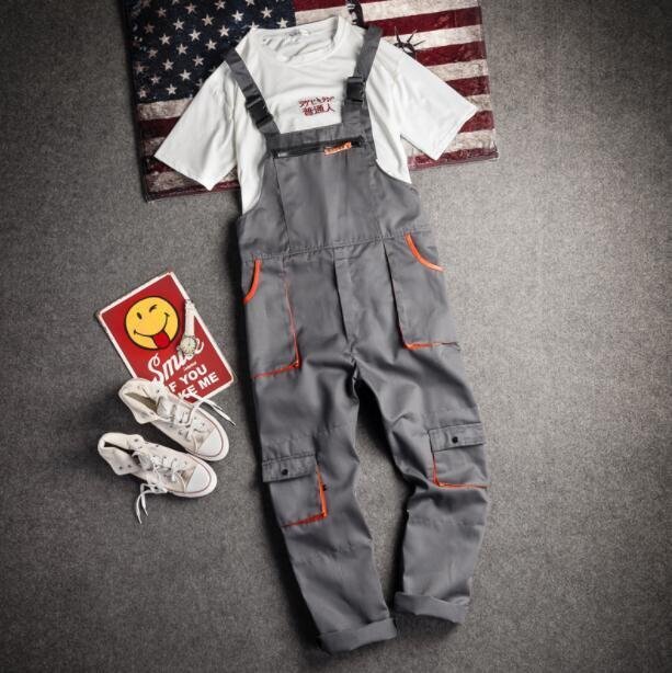 メンズサロペット オーバーオール オールインワン ジーンズ つなぎ サスペンダーズボン ペインター作業服 S~4XL拍卖