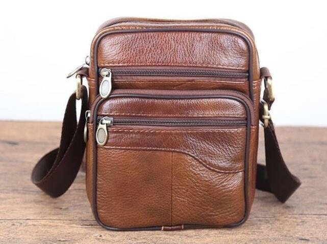 人気美品☆牛革バッグショルダーバッグシングルショルダーバッグ牛革ショルダーバッグメンズバッグ拍卖