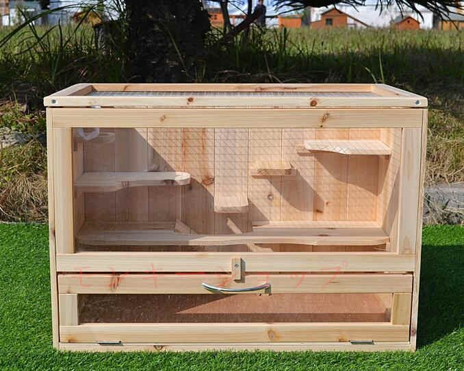 強力推薦☆透明なドア 別荘 ペットケージ 飼育ケージ 屋外 庭用 小動物ケージ ハムスター となりのトトロ リス 転倒防止拍卖