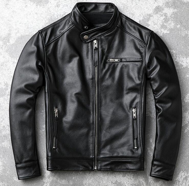 レザージャケット 機関車ライダースジャケット 本革 牛革 カウハイド ハーレー レザーコート バイクレザー 革ジャン拍卖