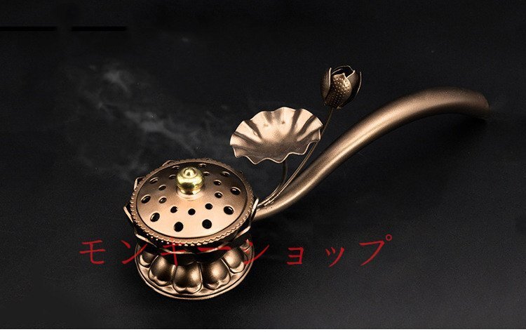 上品 ! 「密教法具 寺院用仏具」蓮型机上香炉 銅器 銅製品 拍卖