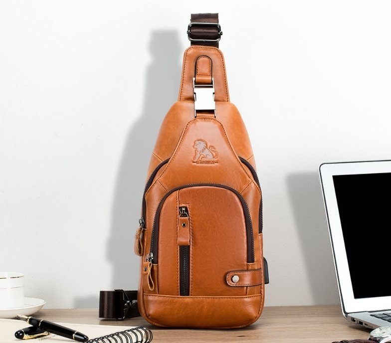 新品 ボディバッグ メンズ 本革 レザー 大容量 ワンショルダーバッグ iPad対応 多機能 斜め掛けバッグ 自転車 カジュアル 鞄 左右肩付替可拍卖
