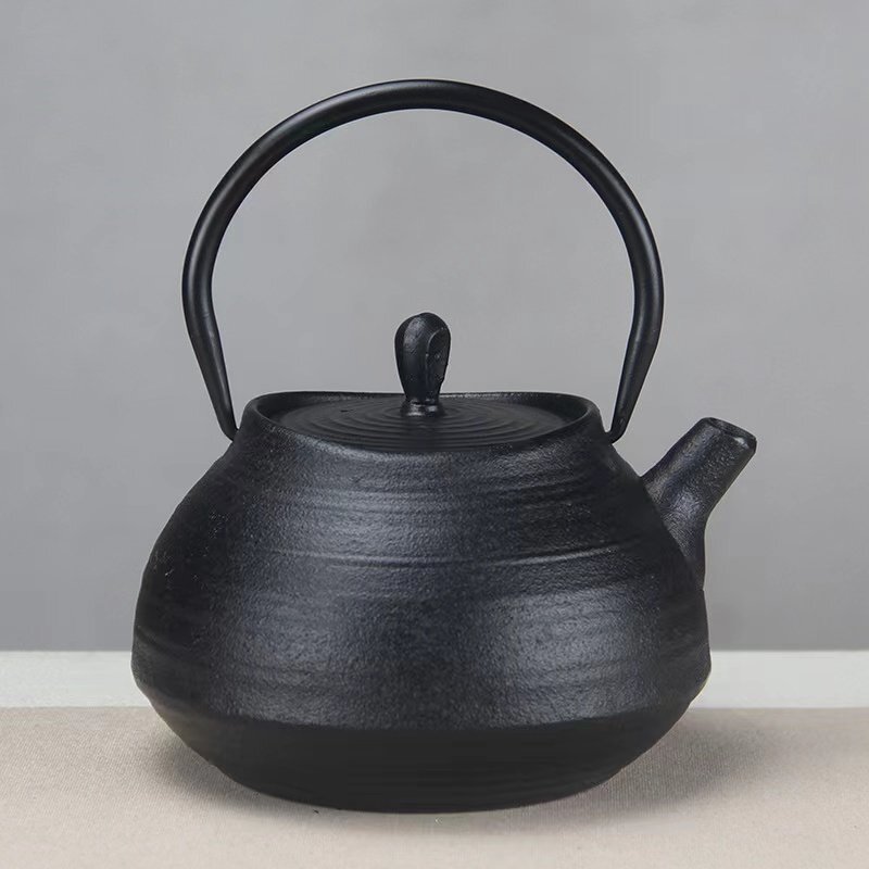 希少新品!茶壺 手彫り鉄壺 鉄やかん 鉄分補給 茶道具 1.2L拍卖