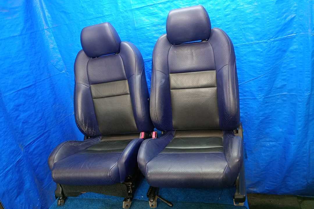 【個人宅・離島配送不可】スバル BE5 レガシィ RSK 純正 シートセット 1台分 レザー 革 運転席 助手席 後部座席 電動拍卖