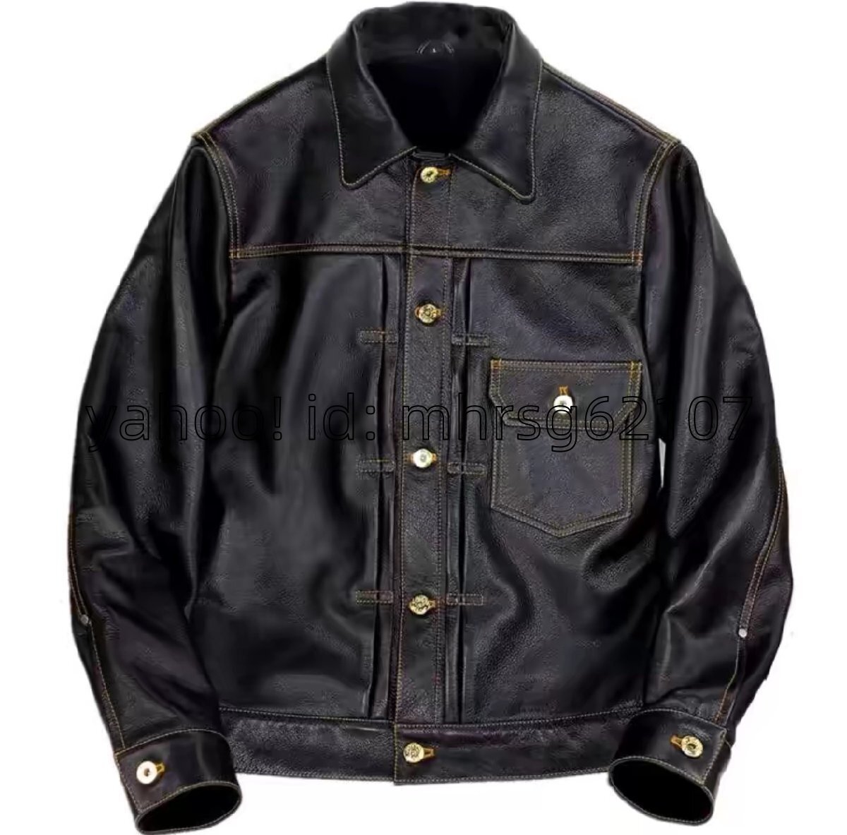 入手困難!ファーストタイプ Gジャン シープスキン ライダース レザージャケット サイズ選択可 ブラック 牛革拍卖