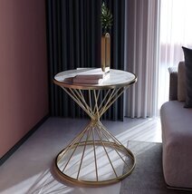 実用★サイドテーブル 大理石 北欧小さめ 花台 玄関拍卖