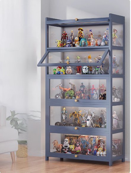 フィギュアディスプレイキャビネットアクリル陳列ケースレゴディスプレイラック化粧品収納用品置物棚拍卖