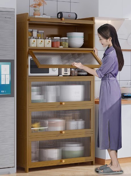 家庭用リビングルーム食器棚壁寄せ田舎イチタイケーション収納庫ストレージユニット拍卖