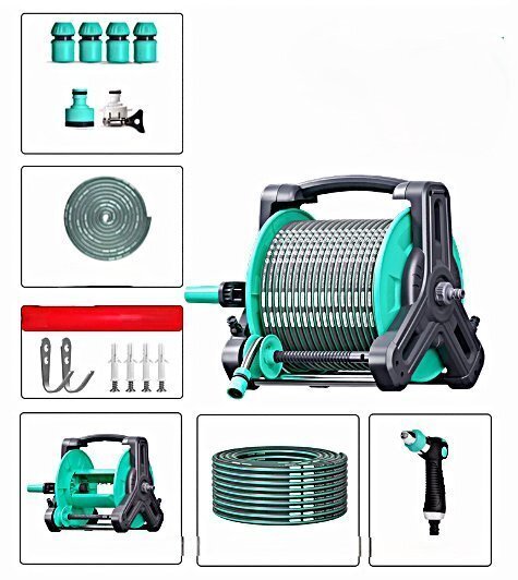 家庭用強力洗車高圧洗浄機、泡霧器、ホース、自動巻き取り器、花を水やり、地面を洗う拍卖