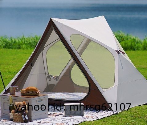 ビーチテント公園自働速開三角テント折りたたみ式屋外キャンプテント日陰防雨拍卖