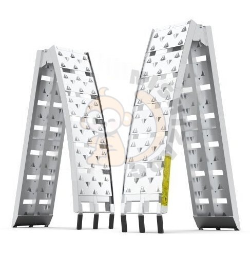 アルミブリッジ 自転車バイク農機具の運搬に アルミラダー 耐荷重680KG 2本セット ラダーレール拍卖