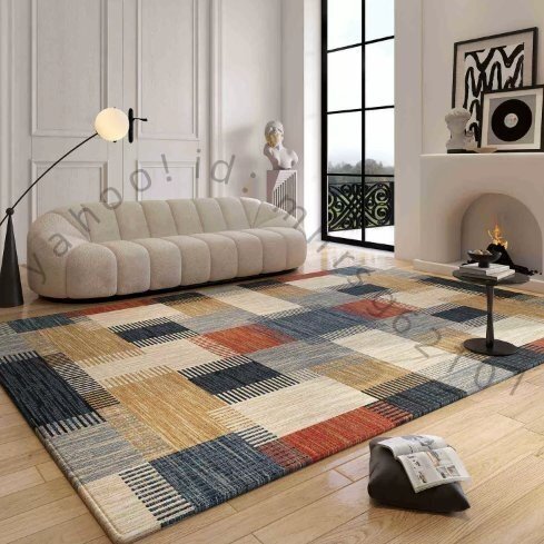 アメリカンヴィンテージカーペット汚れに強く扱いやすいソファテーブルカーペット高級感のある滑り止めカーペット家庭用フープカーペットで拍卖