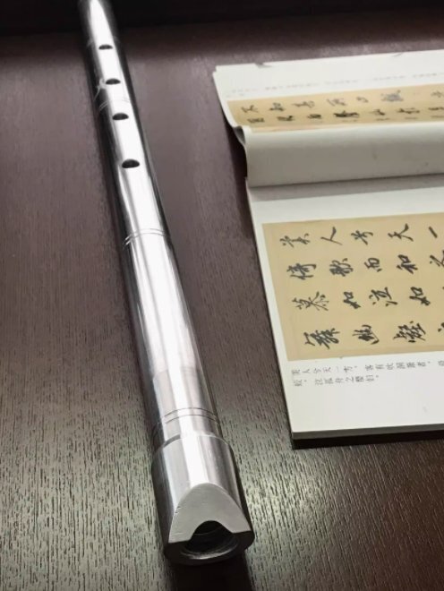 5穴尺八金属尺八アルミ合金尺八8穴フルート金属フルート唐口フルート尺八D管-01 1拍卖