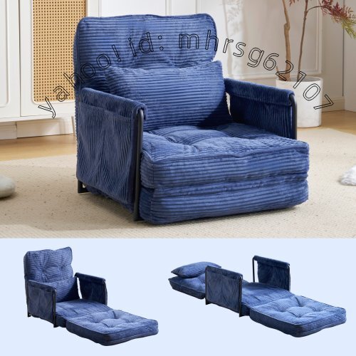 6段調整可能 3WAY 1人掛けシンプル ベッド折りたたみフロアソファー寝る座る可愛い外観実用性 コンパクト包まれる感じ ふわふわ感枕付き1.0拍卖
