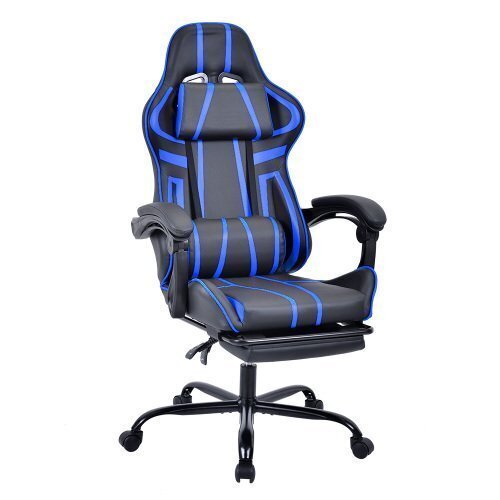 ゲーミングチェア オフィスチェア 収納式オットマン 140°リクライニング パソコンチェア 多機能 ハイバック拍卖