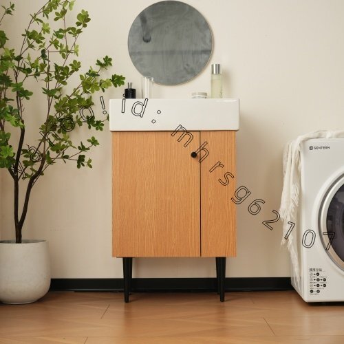 洗面化粧台 片開きタイプ 幅55cm 台のみ 化粧洗面台 リフォーム 下台 コンパクト洗面台 オシャレ シンプル 収納洗面 蛇口 シングル1.9拍卖
