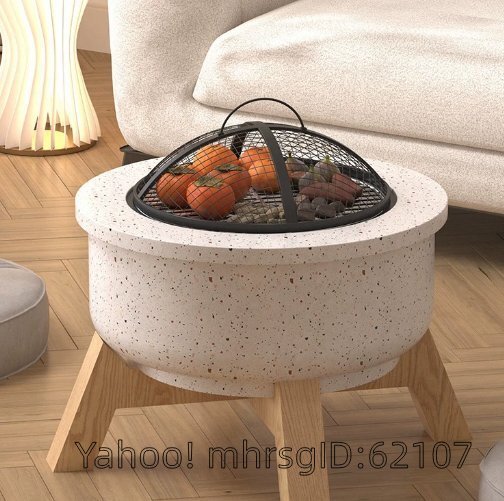 コンパクト多機能炭火コンロ 室内用BBQグリル 囲炉裏でお茶を楽しむ アウトドア庭園用暖房炉 火鉢拍卖