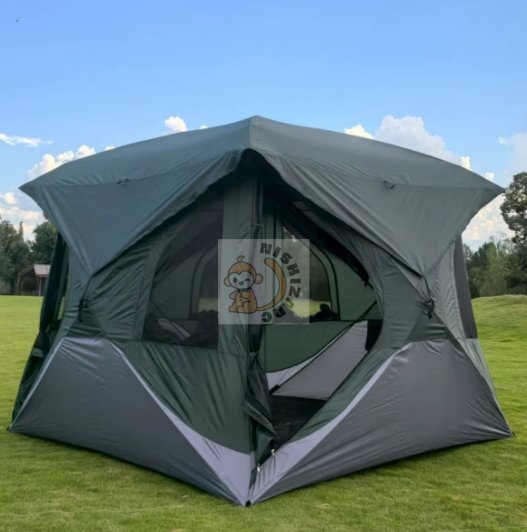 半自動速開 4角 2層構造 アウトドアテント 防雨 日よけ 大空間 コンパクト 四季対応拍卖