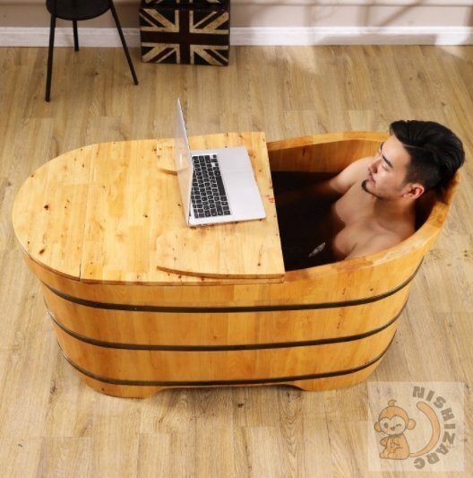 【厚め・実木】檜風呂桶 大人用 全身浴 家庭用 高級感 木製浴槽拍卖