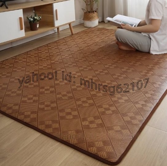 藤編みの涼しい座敷畳、リビング、ベッドルーム、ベランダ、ベッドサイド用の夏の天地敷120*180拍卖