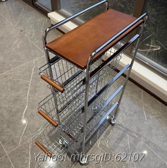 中古風な隙間カート着地ラックおやつ収納ラックごく狭い隙間移動可能ロッカー拍卖