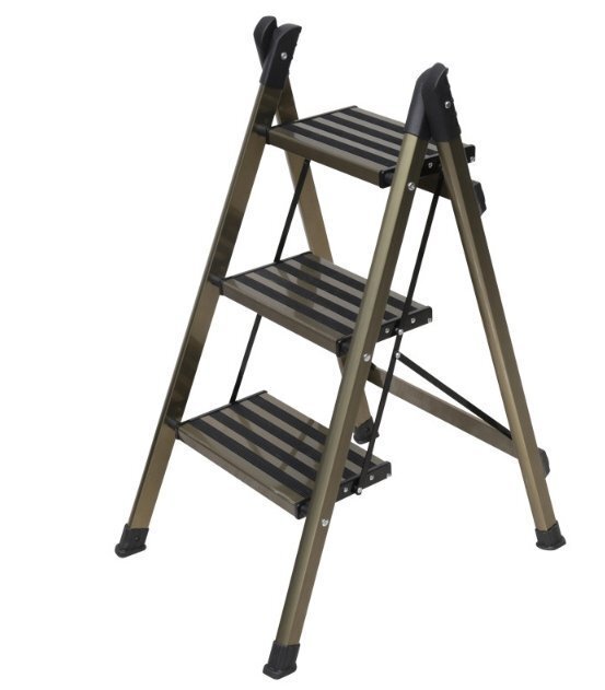 家庭用多機能小梯子室内折りたたみ強化アルミニウム合金置物花架馬脚脚立拍卖