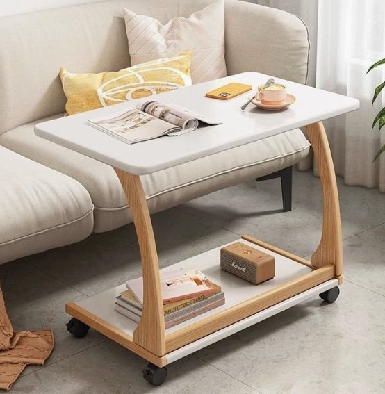 ソファーサイドテーブル家庭用可動木製ティーテーブルリビング小戸型ベッドサイドテーブルパソコンテーブル宿舎拍卖