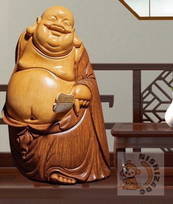 招福・開運 弥勒菩薩置物 - リビング/オフィス/玄関インテリア拍卖