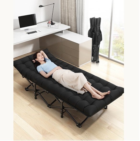 折りたたみ式ベッド 軽量 アウトドアベッド 折り畳み式 簡易ベッド 仮眠 病室 付き添い看護 昼寝 アウトドア キャンプ 収納便利拍卖