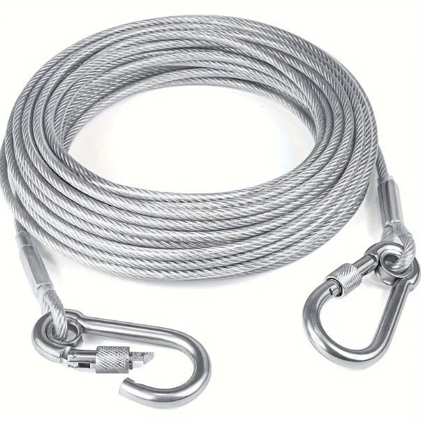 増長さ増太さステンレス鋼牽引ひも犬鎖小中大型犬ペットワイヤーひも犬ひも噛み防止3mm拍卖