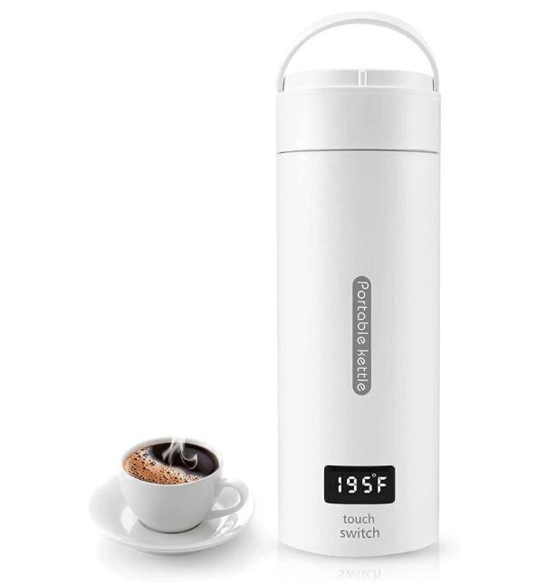 電気ケトル 小型 携帯用 電気ポット ポータブル トラベルケトル500ml 携帯湯沸かし器 110V 旅行用 304ステンレス拍卖