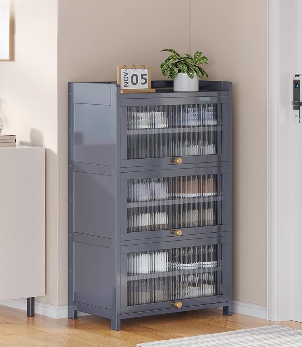 防塵シューズラック収納家用経済型スペース節約小狭い玄関新款人気置物棚拍卖