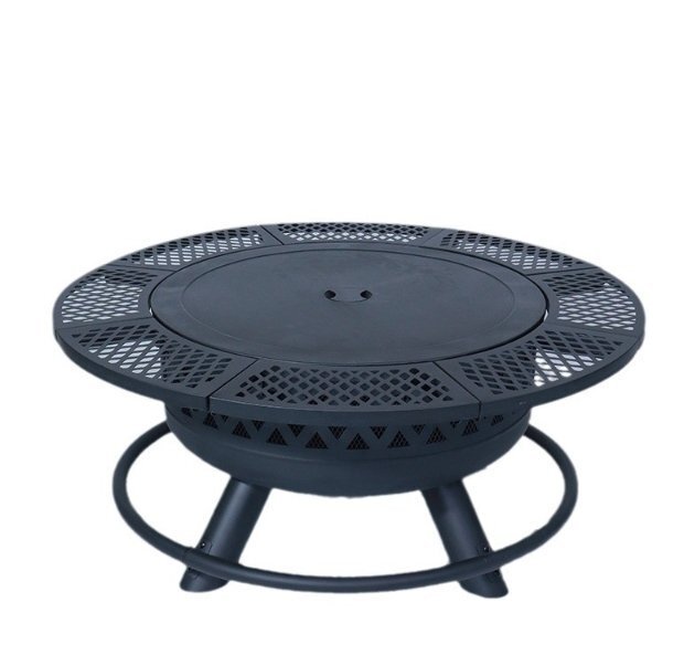 庭園戸外暖房炭薪バーベキューテーブル木材ストーブ囲炉裏お茶沸かし多機能BBQ家庭用拍卖