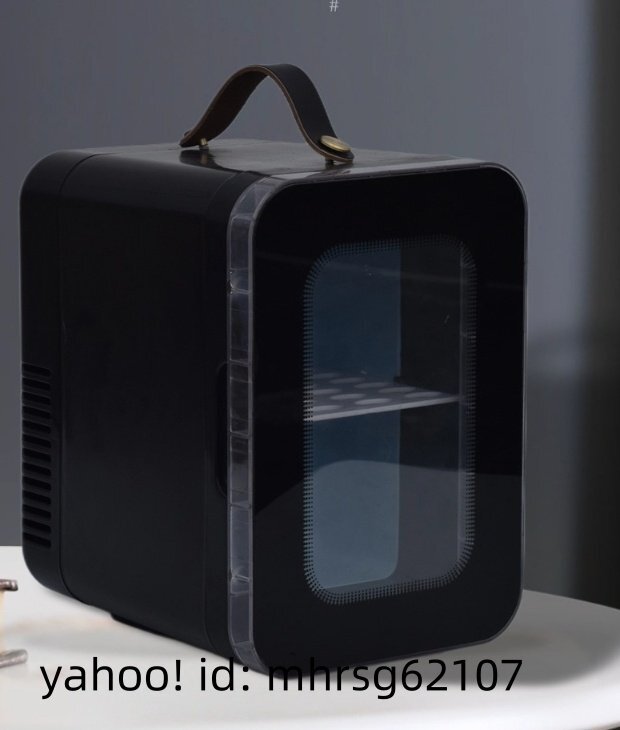 6L黒車載冷蔵庫冷熱両用透明小さい冷蔵庫1拍卖