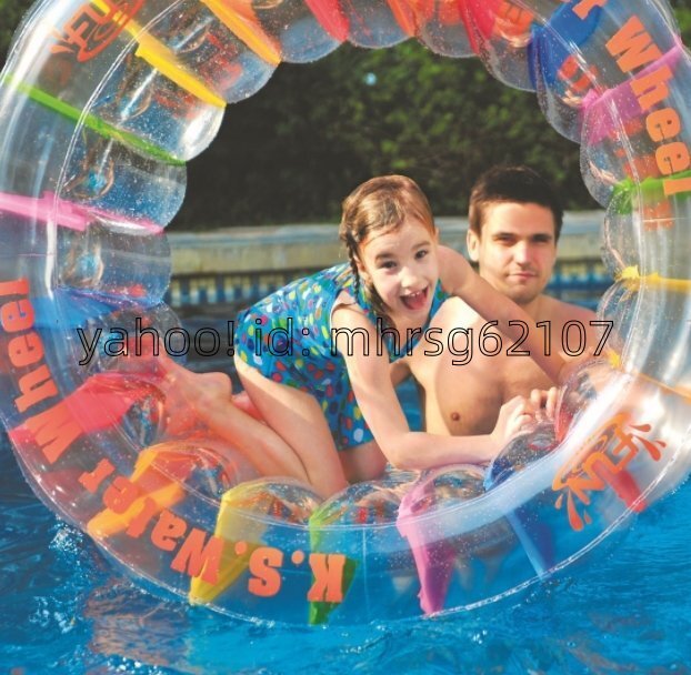 エア式水上ドラム 子供用プール玩具 クロールボール PVC增厚仕様エアクロールバケツ拍卖