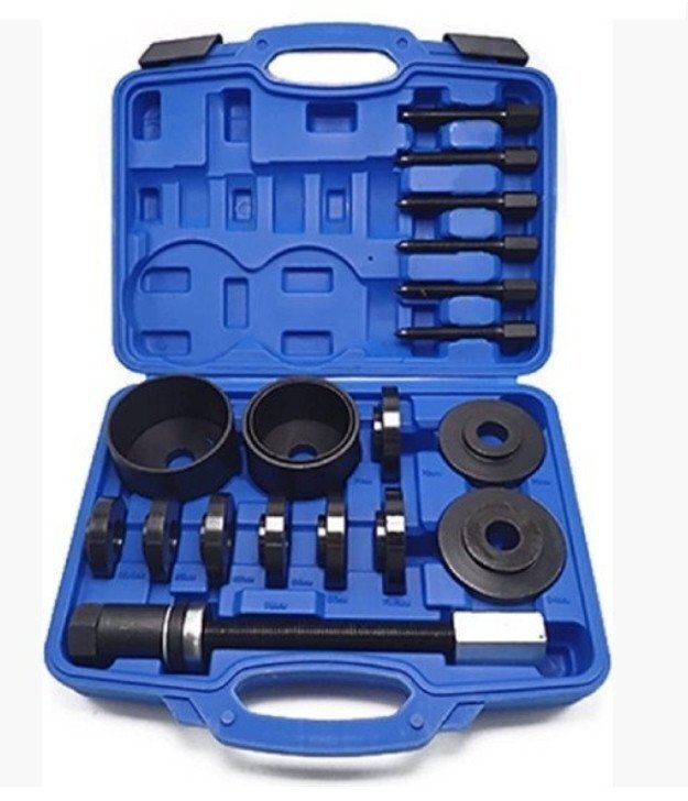 フロント ハブ ベアリング プーラーセット 19点セット フロントホイール 前輪駆動車 汎用 特殊工具 収納ケース付き拍卖