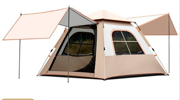 テント天幕二合一屋外携帯式折りたたみキャンプ装備全セット厚め銀塗り日焼け止めキャンプ外帳拍卖