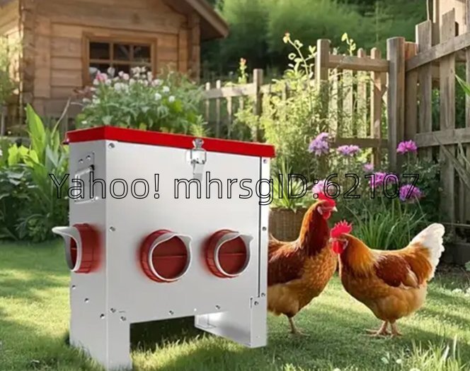 金属製家禽用自動給餌器 鶏とアヒル用 給水槽 餌箱 ステンレス鋼製拍卖