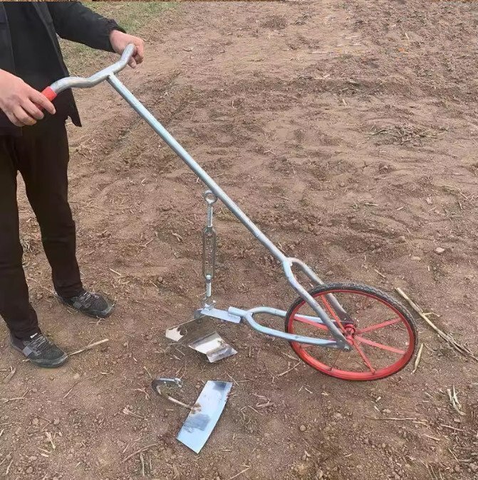 家庭用小型新式耕地機プラウ土かき神器溝開き除草拍卖