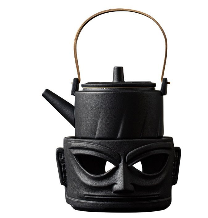 ろうそく温茶ストーブ火をつけて熱いお茶を入れてオーブンを温める拍卖