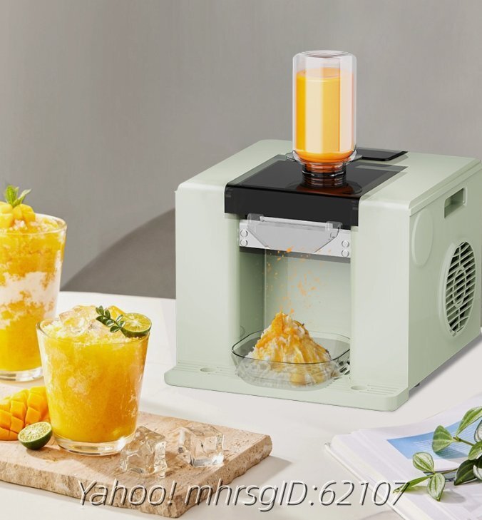 業務用・家庭用兼用 全自動かき氷マシン|雪のようなふわふわ氷・アイスクリーム製造機拍卖