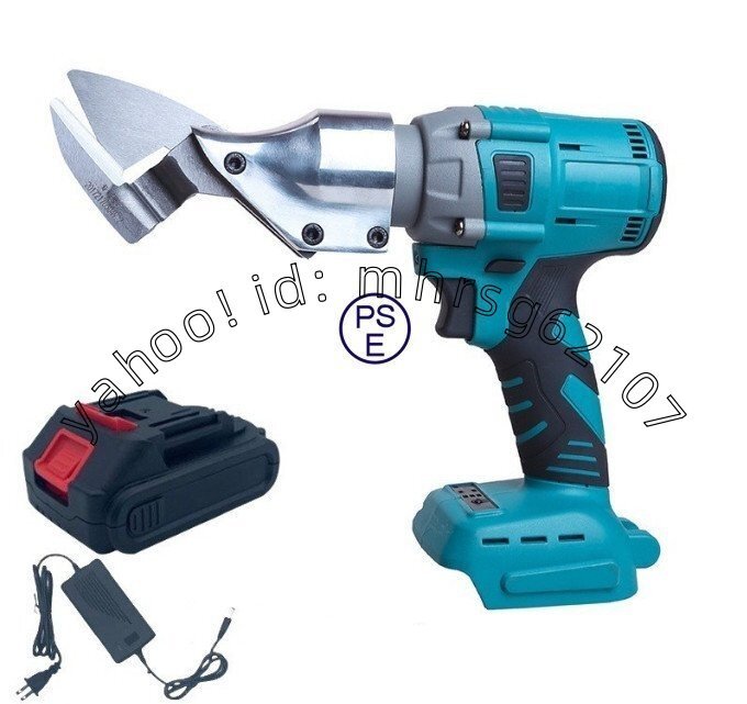 充電式メタルカッター マキタ21Vバッテリー対応 板金ハサミ 切断 マキタ互換 電池 1 本と充電器 1 個が含まれています拍卖