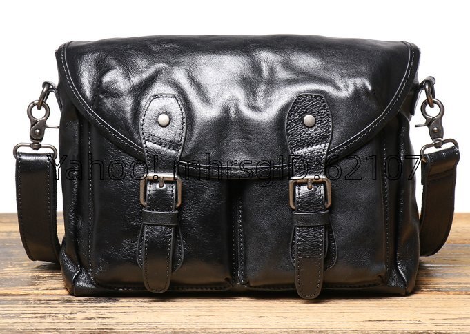 メッセンジャーバッグ メンズ 本革 ハンドメイド 牛皮 ショルダーバッグ シンプル コンパクト 軽量 斜めがけ ビジネス 日常用拍卖