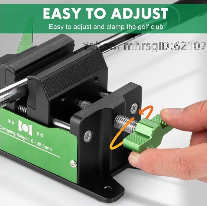 アルミ製ゴルフグリップ交換工具 シャフト固定バイス 自宅で簡単取り付け拍卖