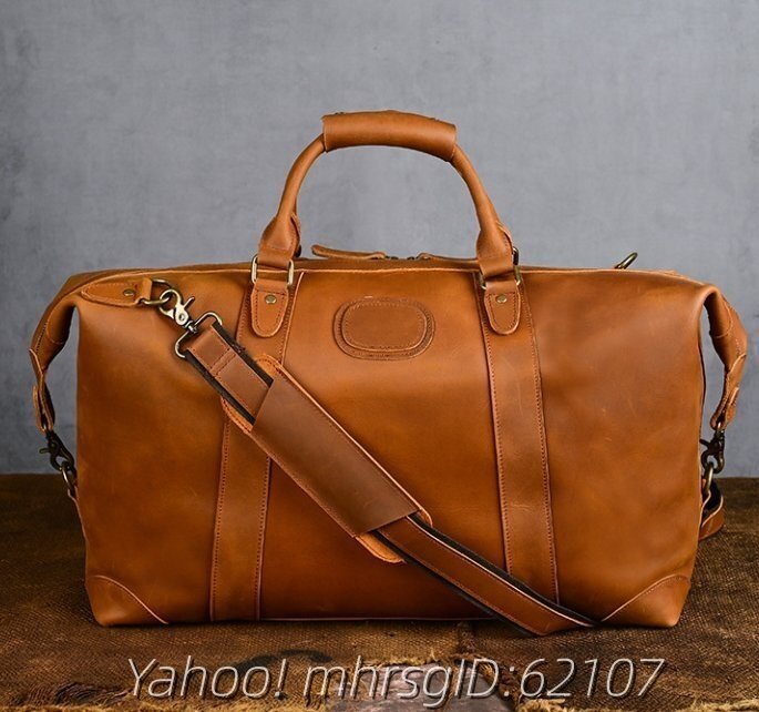 復古の男の人は手に持って旅行鞄大容量の頭層牛革多機能旅行鞄を持ちます拍卖