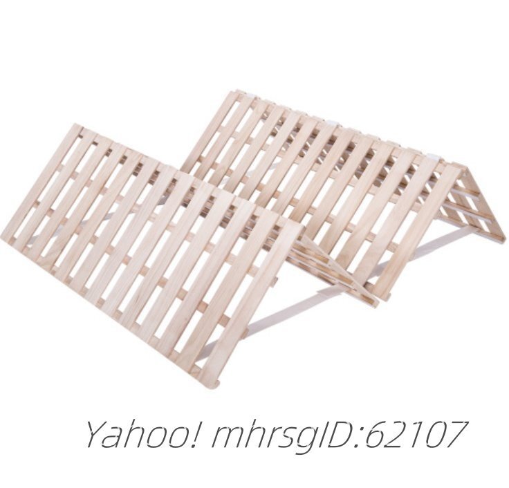 【シングル】すのこベッド 折りたたみベッド 4つ折り 湿気/カビ対策 耐荷重200kg拍卖