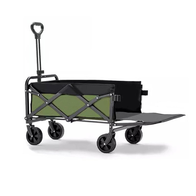 アウトドアワゴン キャリーワゴン キャリーカート 後ろ開け 耐荷重150kg 折りたたみ ワイドタイヤ キャンプ拍卖