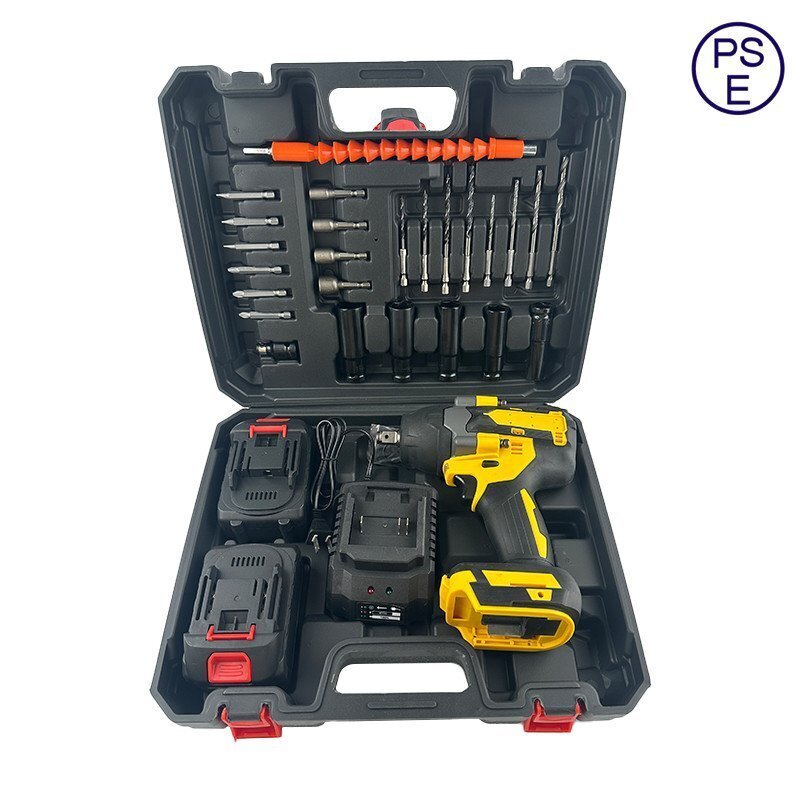 電動インパクトレンチ 450N.m 多点セ ット ー1台4役タイヤ交換 バッテリー併用電動ドリルドライバー セット 電池2本 マキタバッテリー対応拍卖