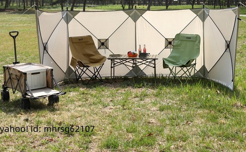 屋外防風陣幕野外会食バーベキュー釣り屏風折りたたみ無防壁キャンピングカー尾延伸天幕拍卖
