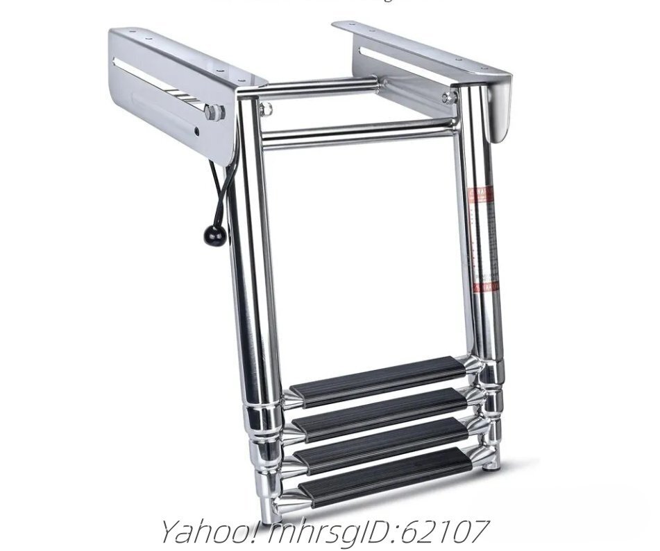 船用ステンレス鋼の下水梯子甲板の折りたたみ式伸縮梯子登乗梯の踏板ヨットの金物部品拍卖